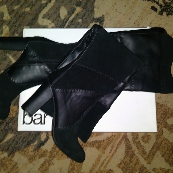 Bar lll Black Thigh High Boots sz 8 New - Picture 3 of 7